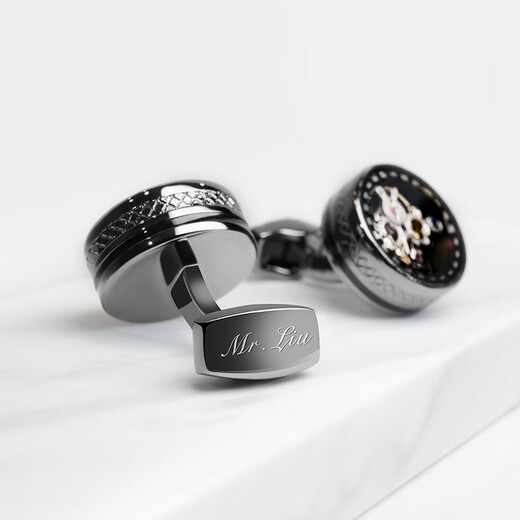 NOSSKISS perpetual tourbillon cufflinks for men gentlemen birthday gifts high-end custom French shirt birthday gift gift gift box gun black cufflinks