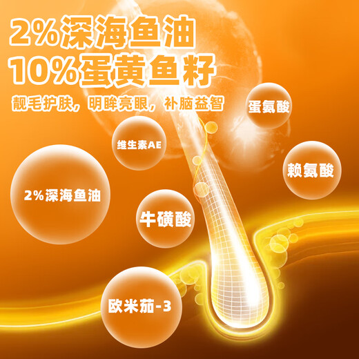 Caniboli fresh chicken high protein nutrition egg yolk fish roe full price freeze-dried young adult cat meat growth food general cat food for adult cats 1.8kg free trial pack 450g