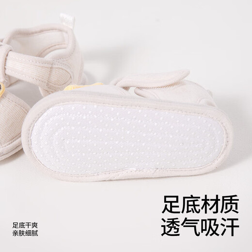 Betas Baby Kleinkind Sandalen für den Sommer 2025 Neues 0-1-Jähriger Neugeborenes Baby Soft-Sohle-Frontschuhe Gelbbär 12 cm [Empfohlen für Babys 6-9 Monate]