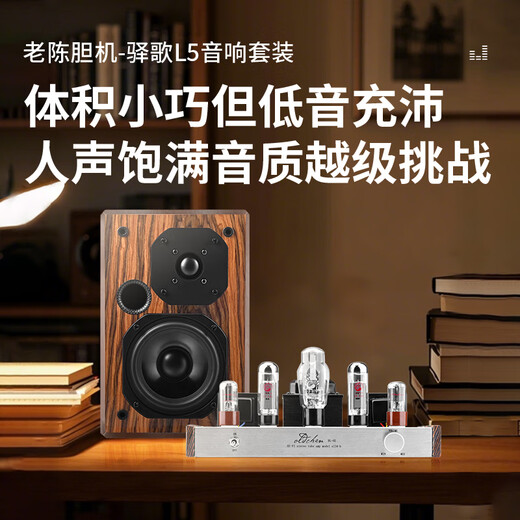 老陈EL34胆机hifi发烧单端甲类电子管功放手工搭棚纯胆机贵族之声胆管HiFi发烧胆机功放音响套装 EL34银色经典版 内置蓝牙5.0