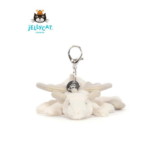 JELLYCAT British snow dragon pendant pink dragon purple dragon plush toy doll bag keychain hanging decoration cm purple dragon pendant + complete three standards + free dust bag