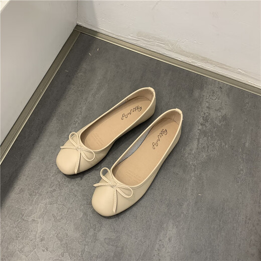 S.SOFEA zapatos de frijoles estilo hadas cómodos zapatos de tacón plano suave para mujeres Spring 683-10 Negro 38