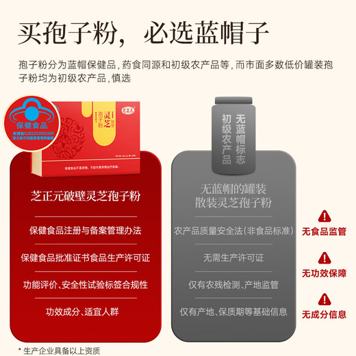 Zhizhengyuan Breaking Wall Ganoderma lucidum Spore Powder Gift Box Enhances Immunity Health Products Nutritional Products Parents Gift [2 boxes of conditioning] Enhances immunity Improves the body