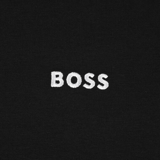 Hugo Boss (HUGO BOSS) luxury men's new summer style casual versatile simple round neck short sleeves holiday gift 12343 black 2XL