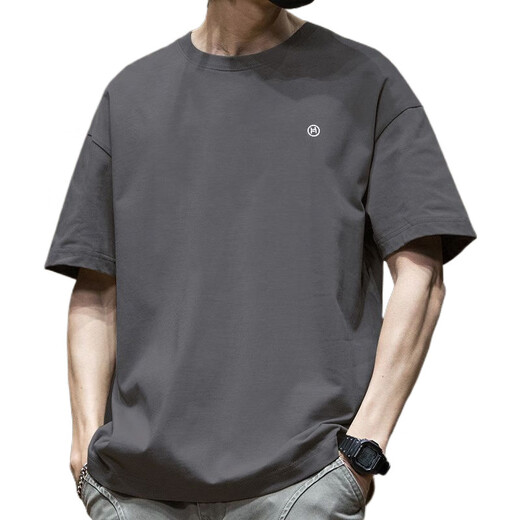 GTYUWVG AMÉRICAINE TRENDE TRENDE Japonais et coréen Nouveau t-shirt à manches courtes pour hommes et femmes T-shirt décontracté à mi-manche pour hommes et femmes blancs 1365 L