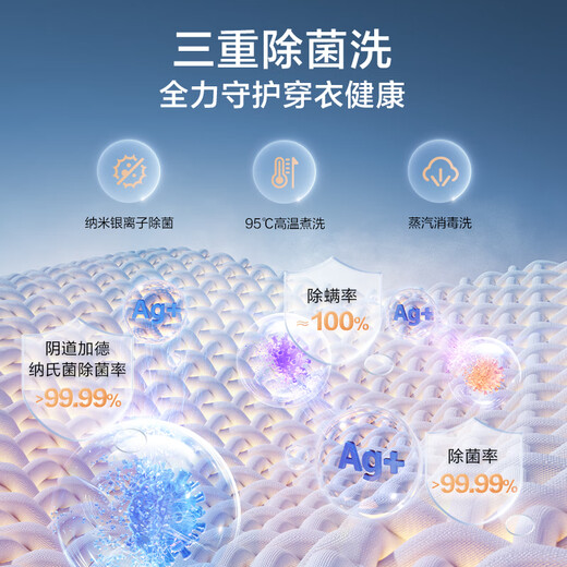 LittleSwan 3kg wall-mounted washing machine, mother, baby and baby underwear, high temperature cooking and washing, steam sterilization water cube, Little Sponge 2.0 Light Luxury Edition, first level energy efficiency TG30M60 Little Sponge 2.0 Light Edition