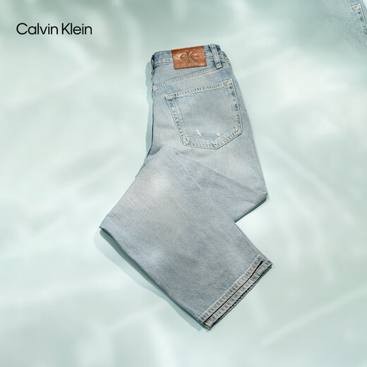 Calvin KleinJeans【凉感】【复刻90系列】25春夏女ck复古直筒牛仔裤47AB719