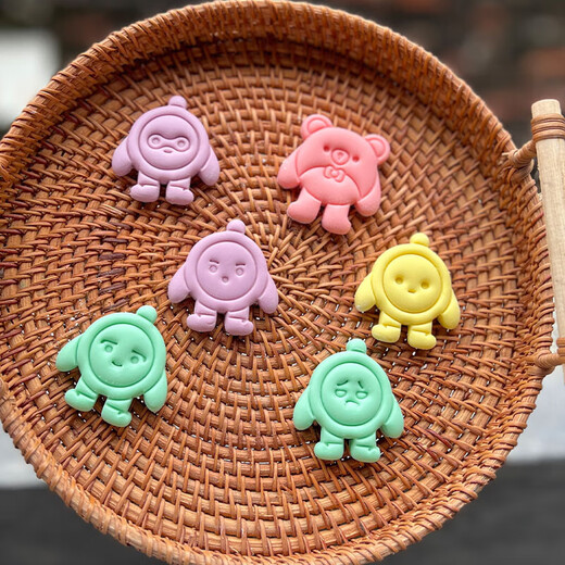 
Vision cartoon steamed bun mold mini egg boy party expression one bite small steamed bun cartoon SN2687 (four models) full set of 6 models