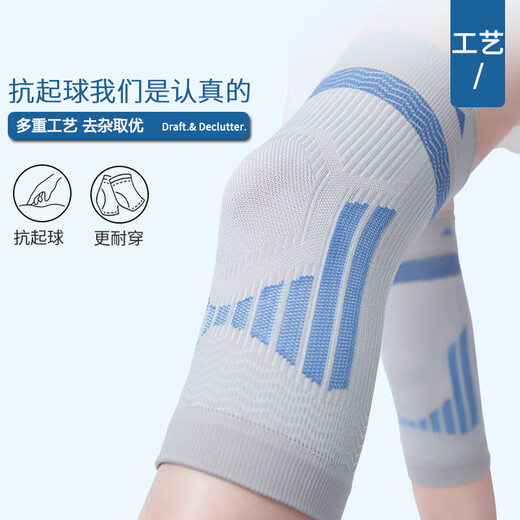 TEEIS German knee pads for summer thin season for men and women, warm old cold legs pain synovitis joint pain cover exercise, silk breathable anti-slip knee pad [Summer hot sale] One size 丨80-180Jin [Jin equals 0.5 kg] Universal 丨Two packages