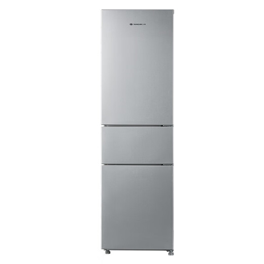 Shanling 217 liter three-door refrigerator, energy-saving bass, efficient freshness preservation, three-door, three-temperature zone, large-capacity, multi-door, small household refrigerator BMM217L (Platinum Silver)
