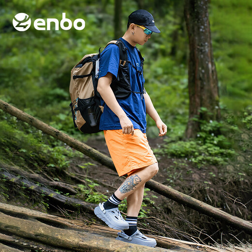 ENBO2025新款凉鞋男女轻便防滑洞洞鞋透气凉拖碳板外穿运动 雷雨灰 43
