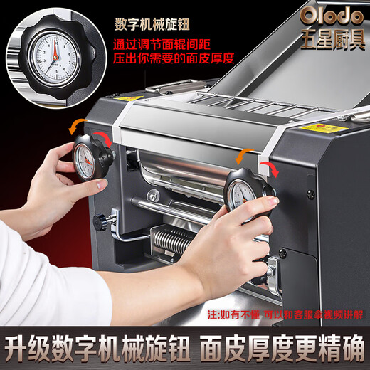 欧乐多（Olodo）电动面条机商用大型压面机家用揉面一体机不锈钢全自动饺子擀面机 旗舰级【质保100%】可选配面刀