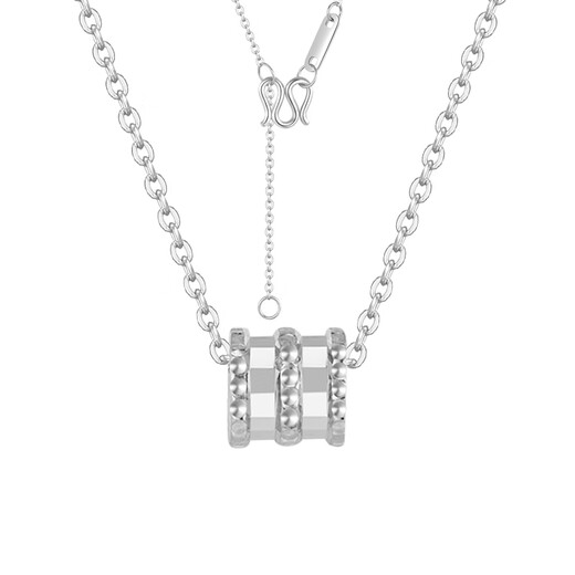 Zhou Taisheng platinum necklace PT950 small waist necklace exquisite light luxury high-end gift for girlfriend and wife birthday gift for women small waist necklace about 4g