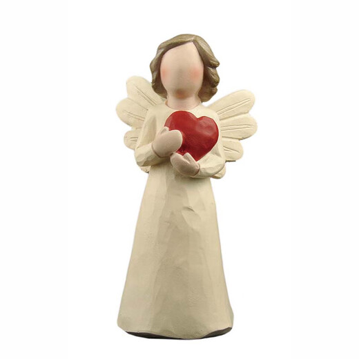 祈祷天使日常礼物欧式摆件创意家居客厅简约结婚生日礼桌面装饰 米白色 15673