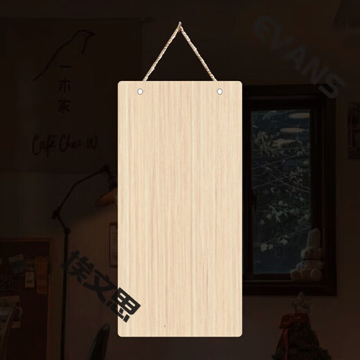 Solid wood blank hanging tags can be handwritten and engraving Small wooden signs Customized carved wooden door signs Billboards Customized other sizes
