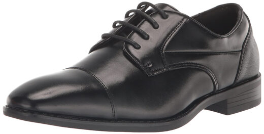 Stacy AdamsSTACY ADAMS Boys Kallum Cape Oxford, Black Black 4.5 Big Kid