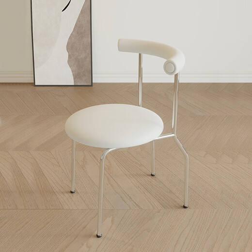 Ginoway Esstisch und Stühle moderner einfacher Haushaltsverkederstuhl Edelstahl Designer Leichter Luxus Essstuhl Cy1098 Essstuhl 1 (Ausgehend von zwei Bildern)