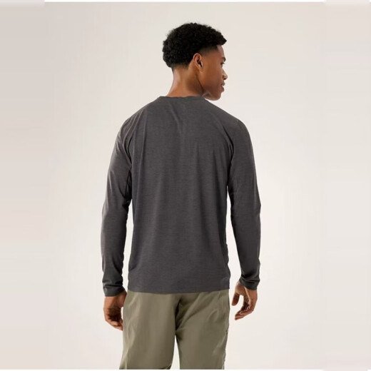 Archaeopteryx Cormac ls Protección solar para hombres seca rápida y transpirable Camiseta de manga larga X9719 Black Gris Negro Heather X00000971 S