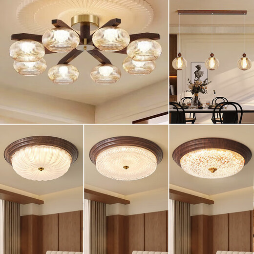 科美居中古风客厅吊灯大气新中式餐厅灯美式复古个性主卧室吧台中山 LM9226-8.