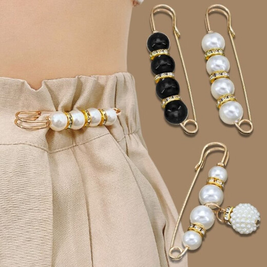 Change the trouser waistband into a small pin to fix the clothes clip. Waist-control artifact brooch. Light buckle brooch. Female pin. Fixing clip size. 2 brooches.