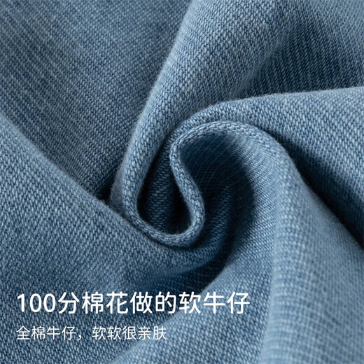 David Bella Ollet sells boys' denim shirts for autumn, baby cotton shirts, children's style jackets, denim blue, in stock, 80 cm (recommended height 73-80cm)