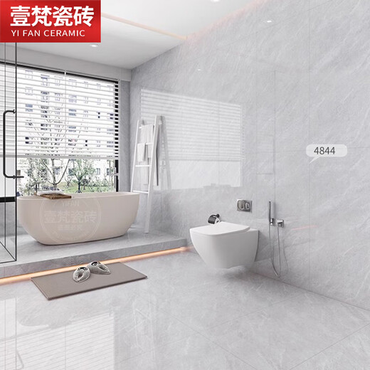 奶油白广东通体大理石卫生间瓷砖400x800墙砖亮光内墙厨房厕所 4837 400*800mm