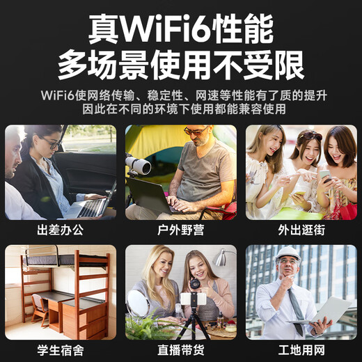联想原装随身wifi6支持5G设备2025款移动无线上网卡官方正品免插卡全国通用网络无限流量便携式笔记本 联想高端【WiFi6Pro】极速光纤+3000毫安 2025款官方原装【支持5G/4G联想中兴等设备】