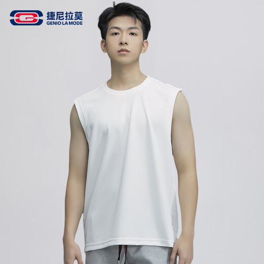 GENIOLAMODE背心男简约时尚薄款无袖坎肩男士运动健身马甲上衣