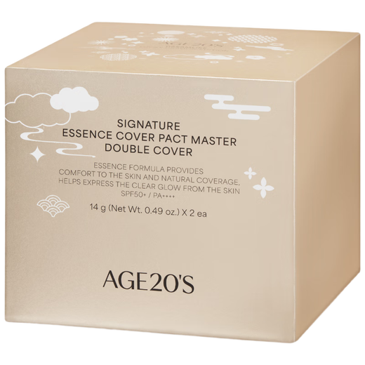 Aekyung Age 20 s Korean imported four-color latte art air cushion Year of the Dragon Limited #21 Ivory White Birthday Gift for Women