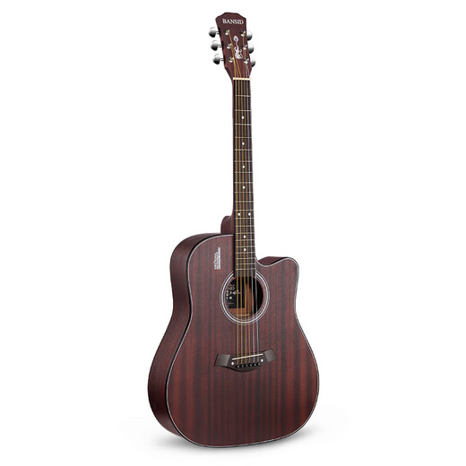 Banston Guitar 41 Inch Folk Guitar Retro Camel Guitar Beginners Students Men and Women Beginners Practice Guitar 41 Inch JF Bucket Log Wood Color Veneer +