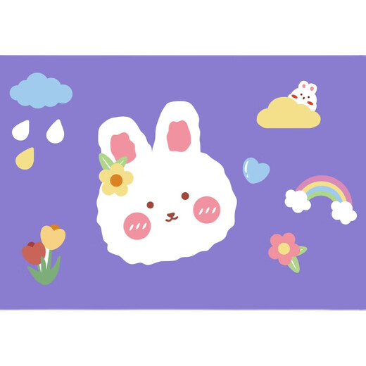 
Internet celebrity girl children's small room decoration bedside decoration renovation supplies princess bedroom rabbit wall stickers 16797 rabbit moon - picture color 10mm super large