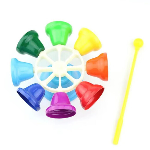 语森忆奥尔夫打击乐器彩色八音课铃按钟八音钟幼儿园儿童玩具八音旋律钟 一等品按钟一套