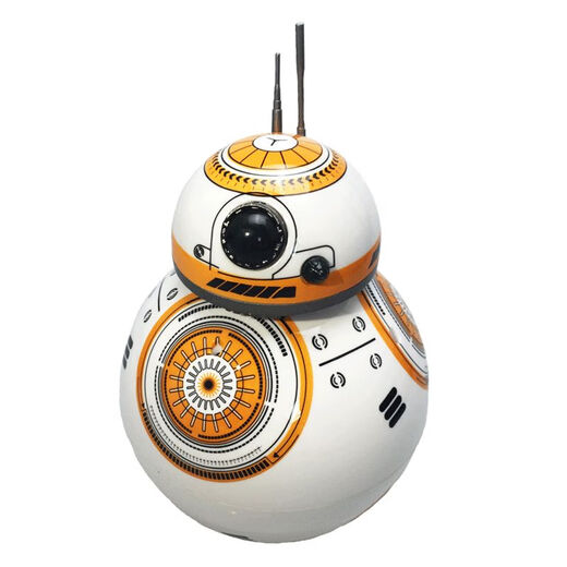 磁力星球大战BB-8智能遥控小球形机器人水陆二栖跳舞滚动男孩玩具 大号水陆版锂电池+水里玩 充电版电池+送二块磁铁