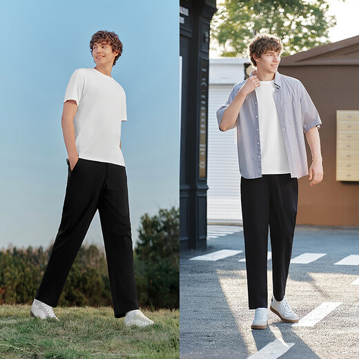 森马（Semir）舒服裤|休闲裤男吸湿速干锥形裤2025夏季长裤通勤风109325127106