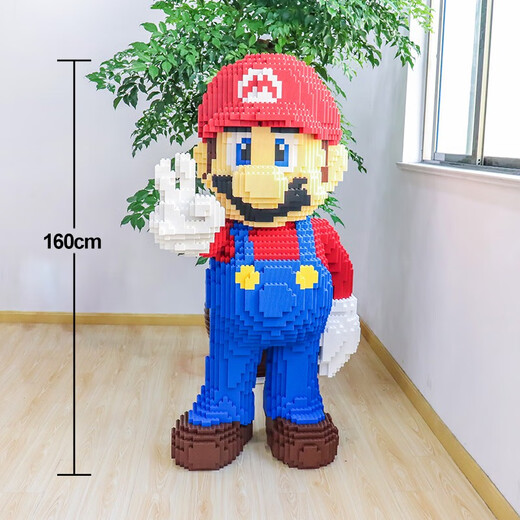 LEGO Exhibition Building Blocs, Big Mario Assemblé Toys, Puzzles difficiles pour hommes, ornements de salon, Dorae 9926 White Bear