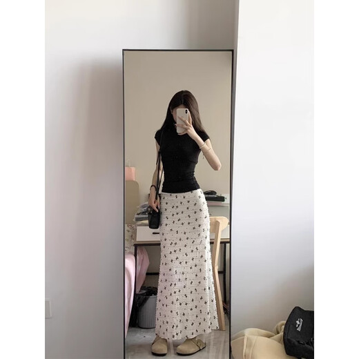 Commander Xiong robe vêtements pour femmes 2025 été nouveau Style coréen atmosphère tempérament vêtements minces costume pour femmes Style doux 3895 haut + jupe S