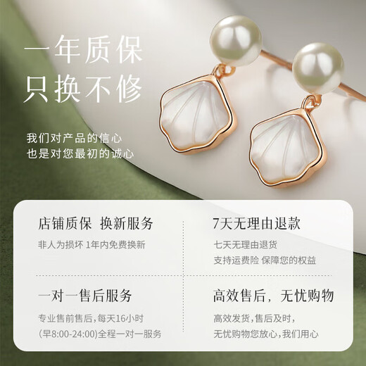 Grace Girl One Bezi Earrings Women's Pearl Earrings Fashion Earrings 520 Valentine's Day Birthday Gift for Girlfriend and Wife
