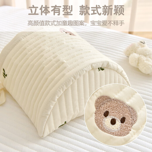 Baby cotton bedside hanging bag baby bed storage bag diaper storage children's bedside storage bag New Bear 20*21cm