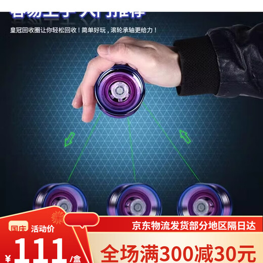 Children's Yo-Yo-Yo-Yo-Internet Celebrity Yo-Yo-Yo-Yo-Yo-Live Sleep Automatic Roving Boy UU Ball Ball Model * Alloy Model no es luminoso Rojo caliente
