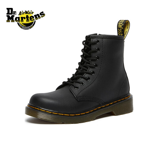 Martin (DR.MARTENS) 1460 Y British women's summer comfortable versatile motorcycle boots soft leather black Martin boots black 28