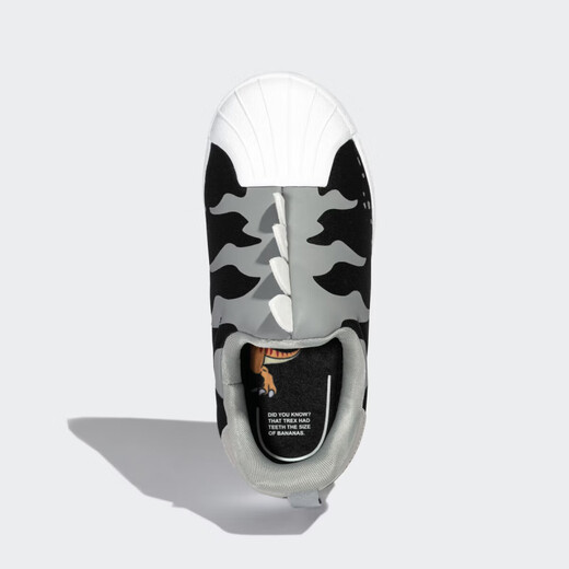 阿迪达斯（adidas）三叶草运动童鞋SUPERSTAR 360 贝壳头运动板鞋GX3271 黑色 26