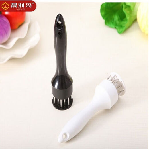 晨洲岛牛排扎孔器家用断筋嫩肉针猪扒鸡排鸡翅松肉针敲肉锤不锈钢猪皮插 一个装 【白色肉排针】断筋入味