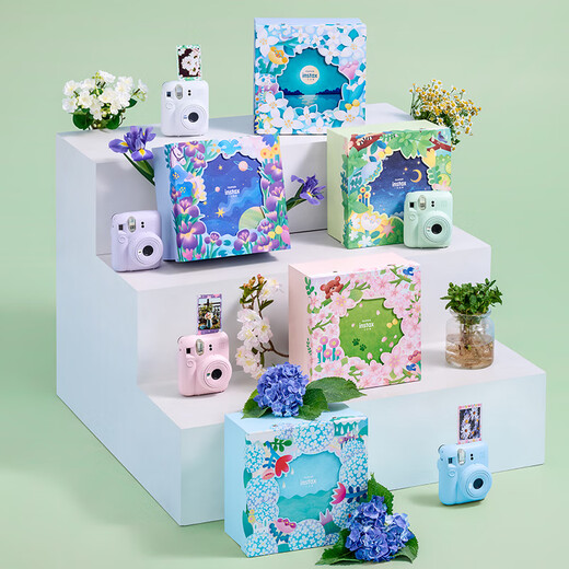 Fuji (FUJIFILM) instax mini12 flower and her limited gift box instant camera instant mini11 upgrade model point-and-shoot camera Valentine's Day gift gift mint elf gift box official standard