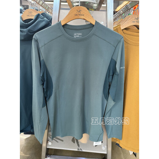 始祖鸟（ARC'TERYX）ARC’TERYX始祖鸟RHO HYBRID男士内层长袖上衣拼接羊毛6190/6243 半拉链GRAPHITE石墨灰 6190 S