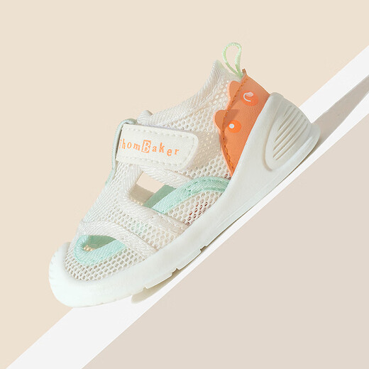 
Tombeck baby sandals for boys and girls summer toddler shoes 1-3 years old baby sandals soft-soled baby shoes Ocean Blue 18#