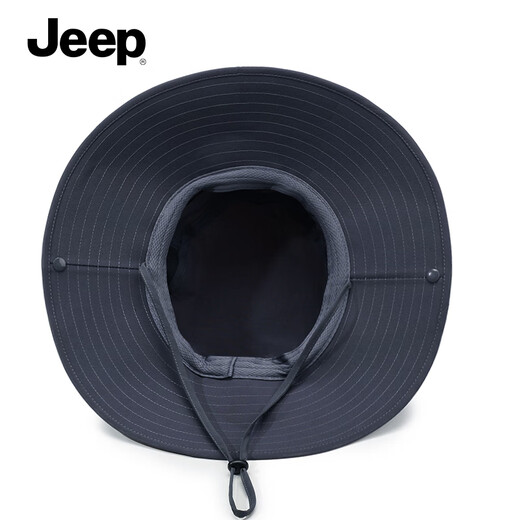 Jeep (JEEP) sun hat men's sun hat fisherman hat fishing mountaineering hat sun hat summer outdoor hat men Yanling Gray