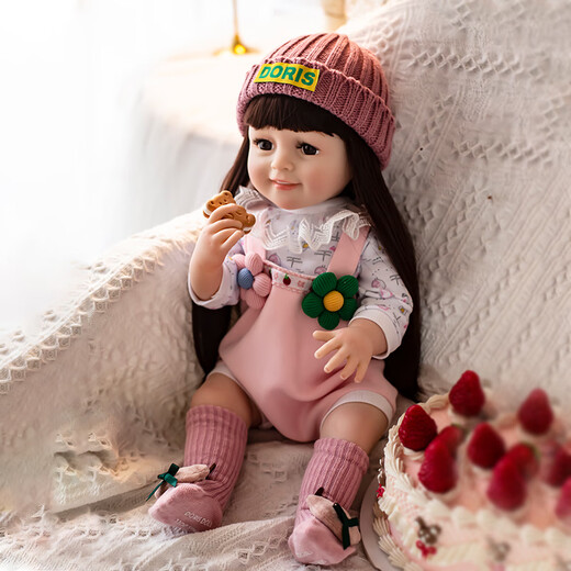 Doris 55cm rebirth simulation doll bathing princess gift box toy dress up baby girl birthday gift gift