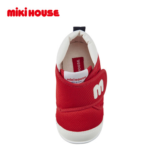 MIKIHOUSE classic embroidered baby toddler shoes red 13 inner length 13cm