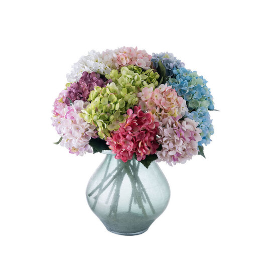 仿真花绣球ins家庭装饰婚庆手捧花路引花墙假花 秋紫