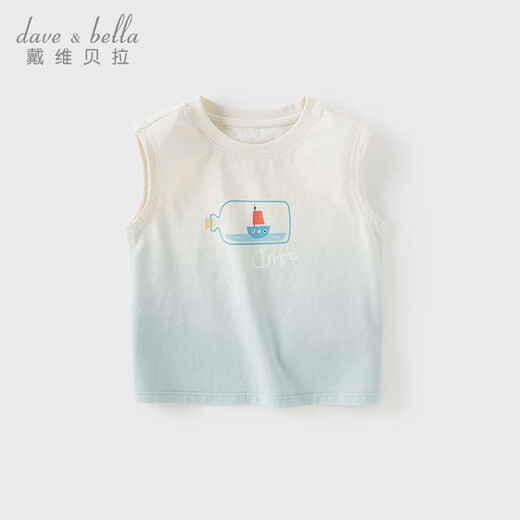 
David Bella boys sleeveless T-shirt children's cotton vest summer baby boy's fashionable base shirt